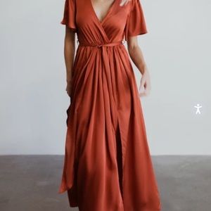 Baltic Born Sicily Dress in Rust